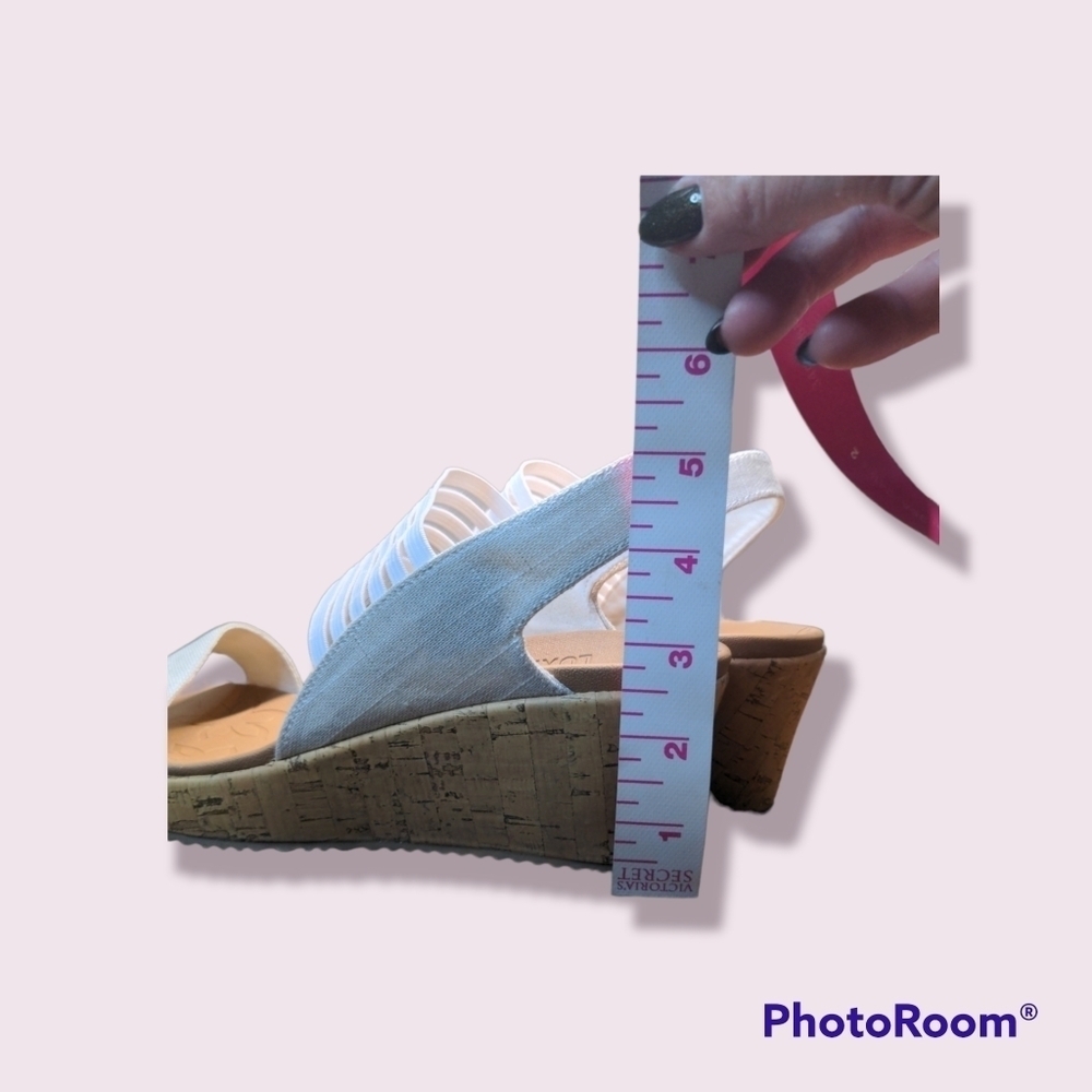Cali Sandals by Skechers Luxe Foam Stretch Wedge - Picture 6 of 10